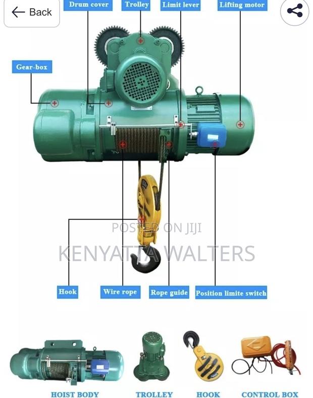 Cd / Md Type Electric Wire Rope Hoist for Overhead Crane photo 2