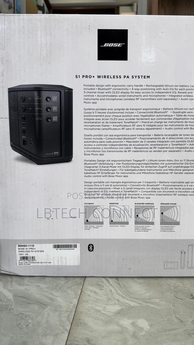 Bose S1 Pro+ All-in-One Powered Portable Bluetooth Speaker photo 3