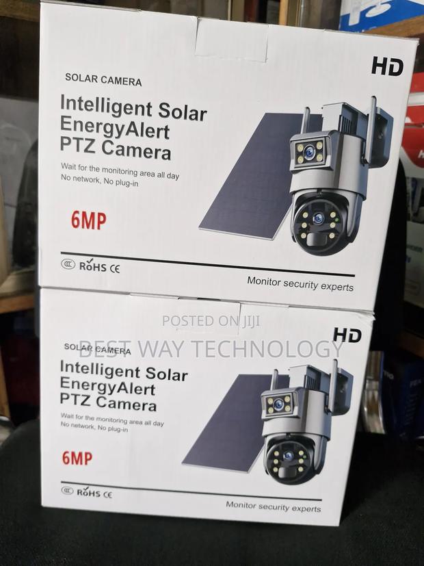 Dual Lens PTZ Solar Camera 6mp Ubox · Photo 4