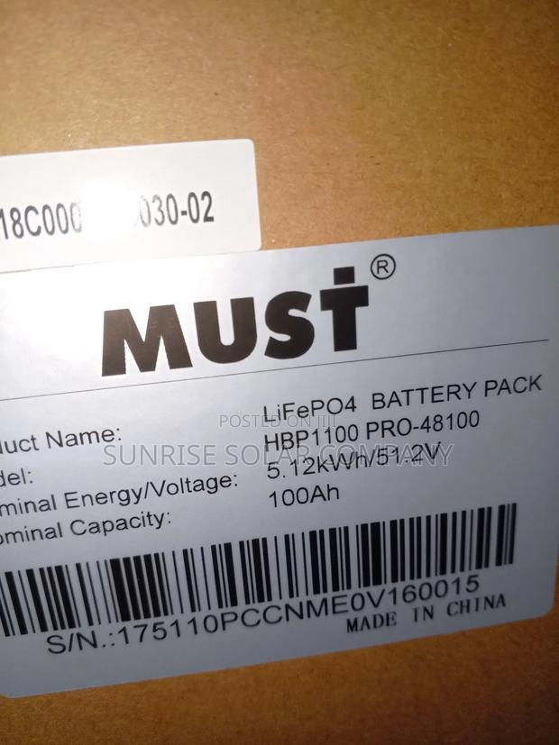 Lithium Battery Lifep04 Must 100ah 48v photo 3