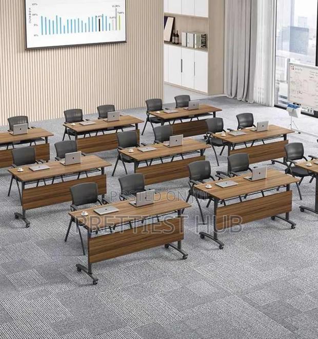 Foldable Conference L Training | Office | Study Table photo 2