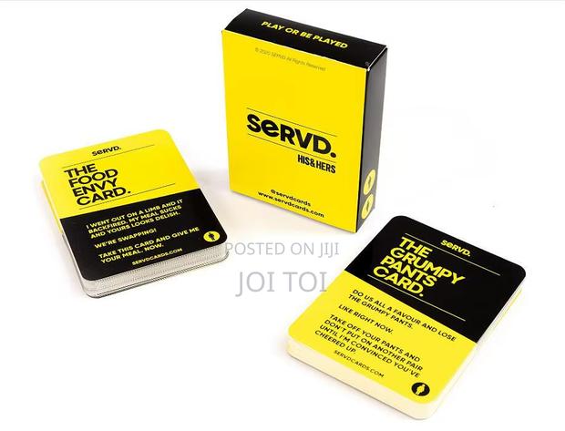 Servd. His Hers Card Game · Photo 3
