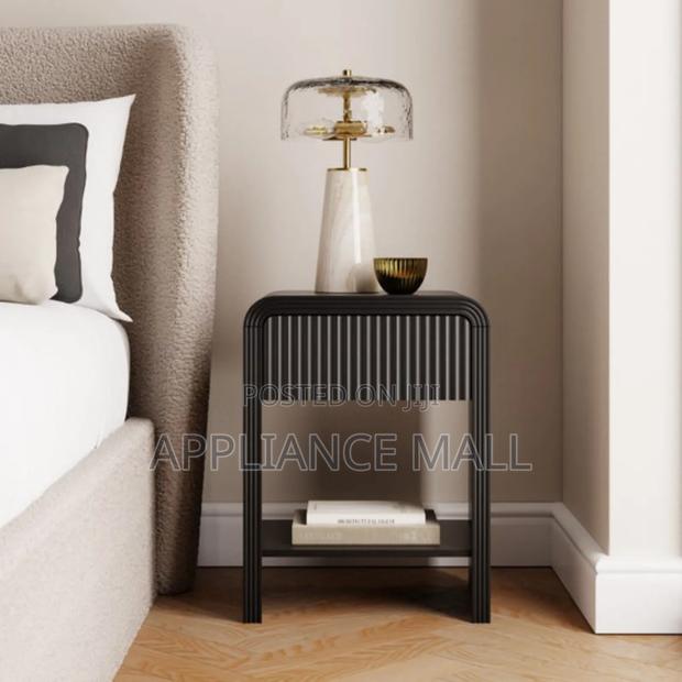Bedside Table Drawer and Shelf Press-to-Open Uk