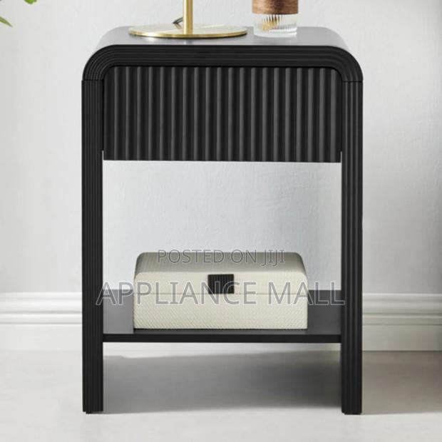 Bedside Table Drawer and Shelf Press-to-Open Uk photo 3