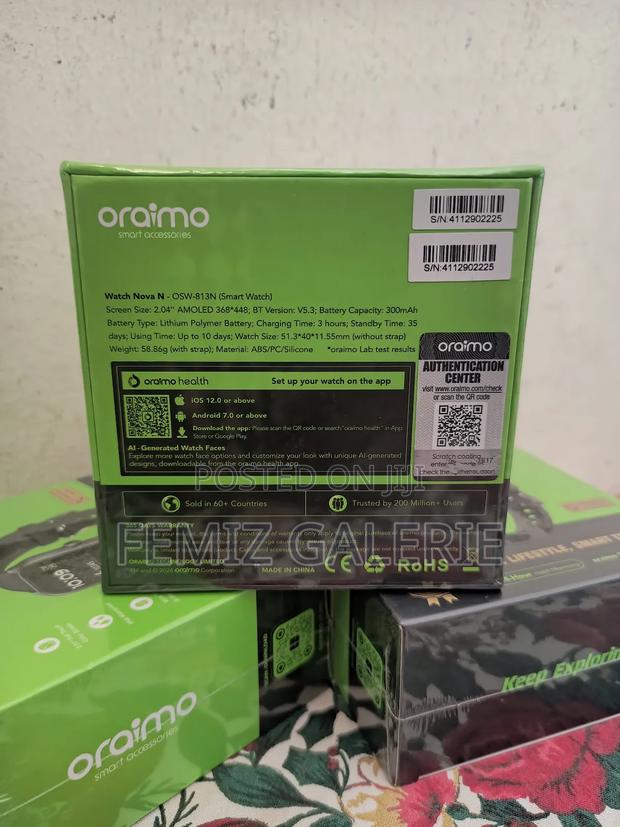 Oraimo Watch Nova N 2.5d Curved Glass Smart Watch · Photo 4