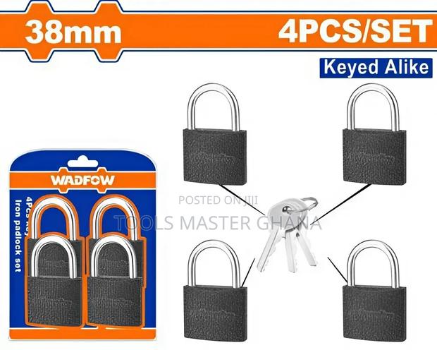 4pcs Key-alike Iron Padlock Set # Wpd5444 · Photo 2