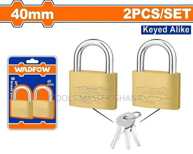 2pcs Key-alike Brass Padlock Set # Wpdt442 · Photo 2