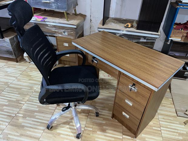 120x50cm Brand New Table With Drawers and Chair · Photo 3