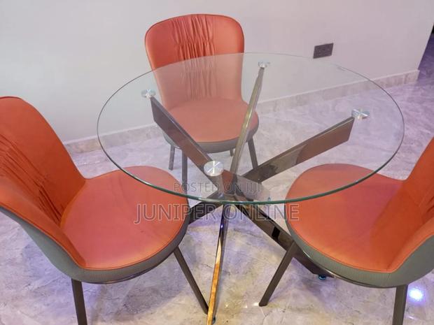 Glass Dinning Set 3chairs · Photo 3