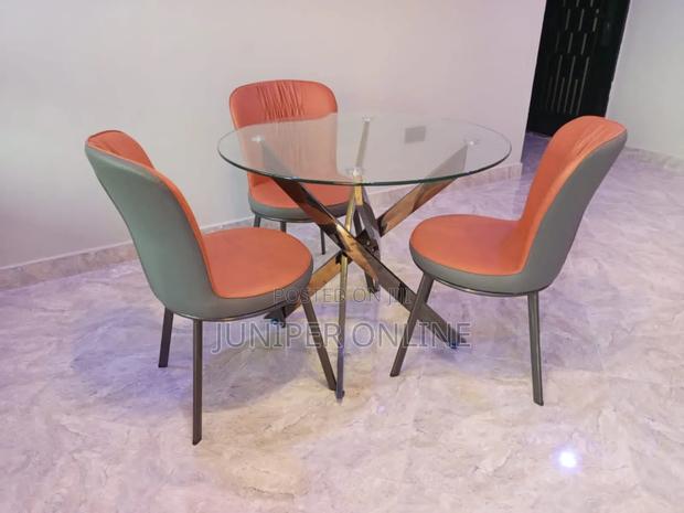 Glass Dinning Set 3chairs · Photo 4