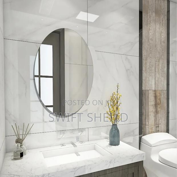 Oval Shape Acrelic Mirror Very Clear for Decor 60 X 40cm photo 3