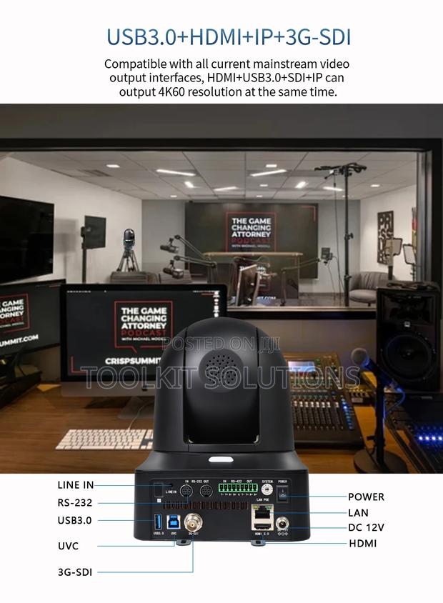 4k60 25x 3g-Sdi Broadcast Grade PTZ Camera · Photo 4
