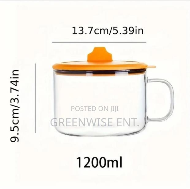 High Borosilicate Glass Bento Box With Lid Handle photo 5