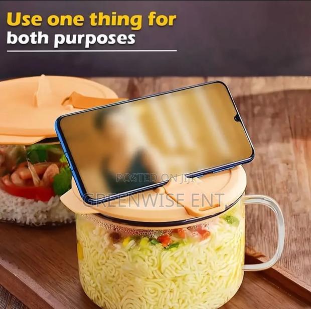 High Borosilicate Glass Bento Box With Lid Handle photo 3