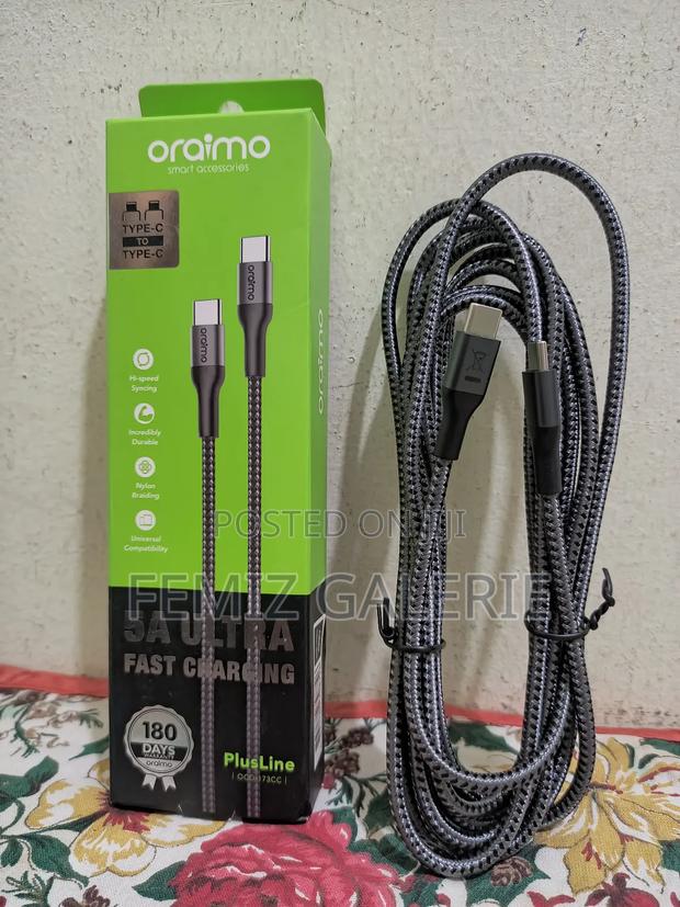 Oraimo Plusline 3m 5a C-to-C Cable · Photo 4