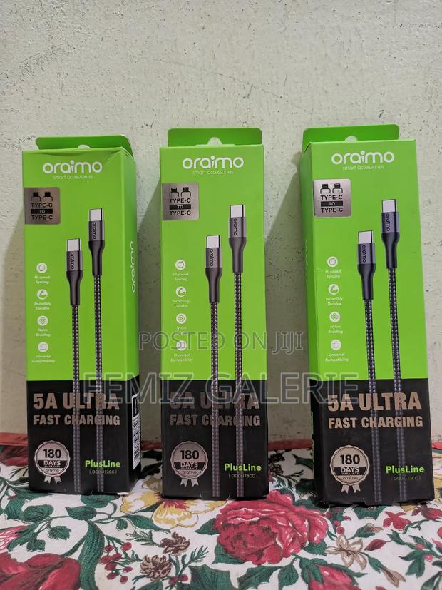 Oraimo Plusline 3m 5a C-to-C Cable · Photo 3