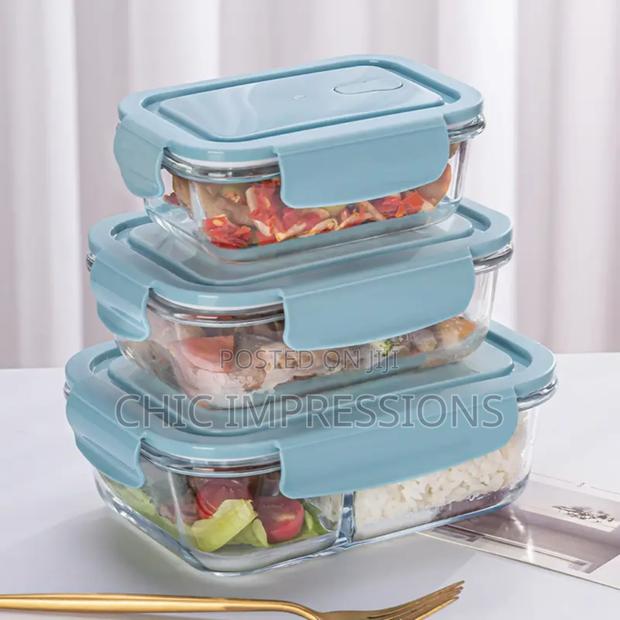 Borosilicate Storage Glass Bowl 3pcs · Photo 1
