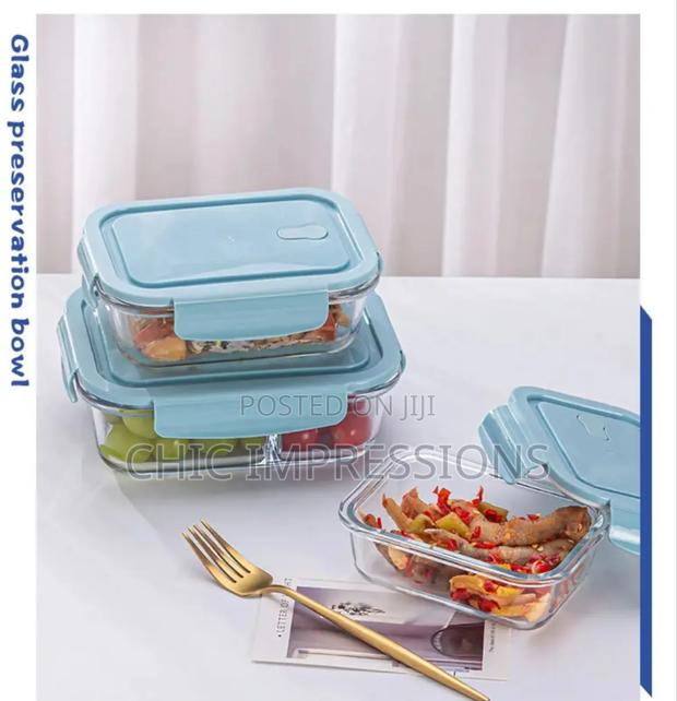 Borosilicate Storage Glass Bowl 3pcs · Photo 2