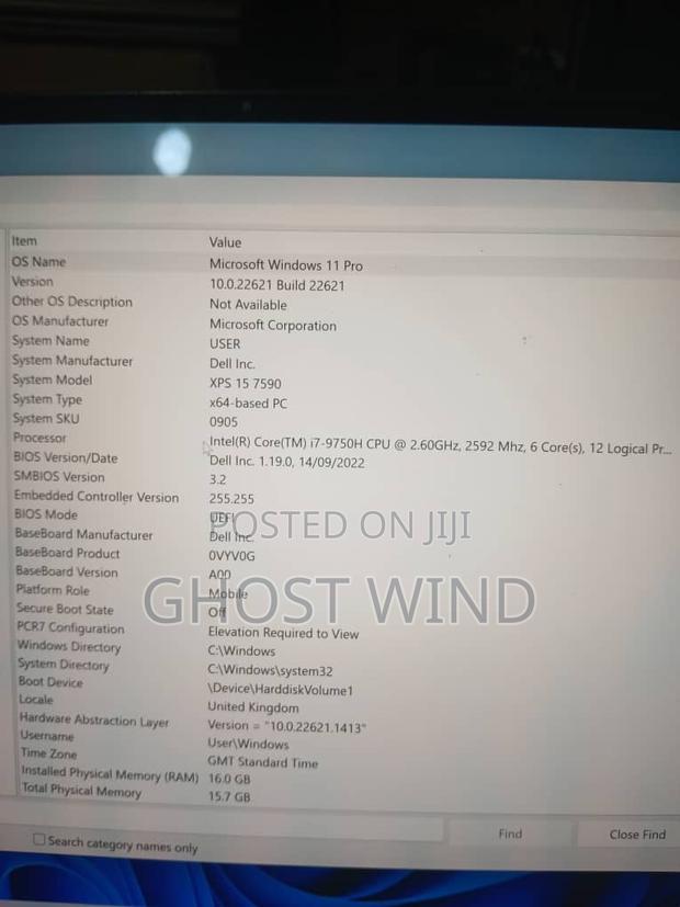 Laptop Dell XPS 15 16GB Intel Core I7 SSD 512GB photo 4