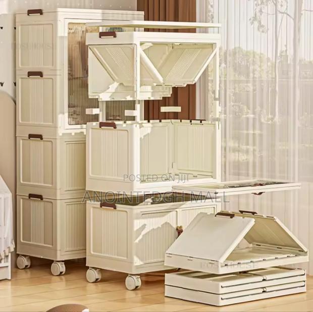 Modern Multi-layer Wardrobe - Gray photo 2