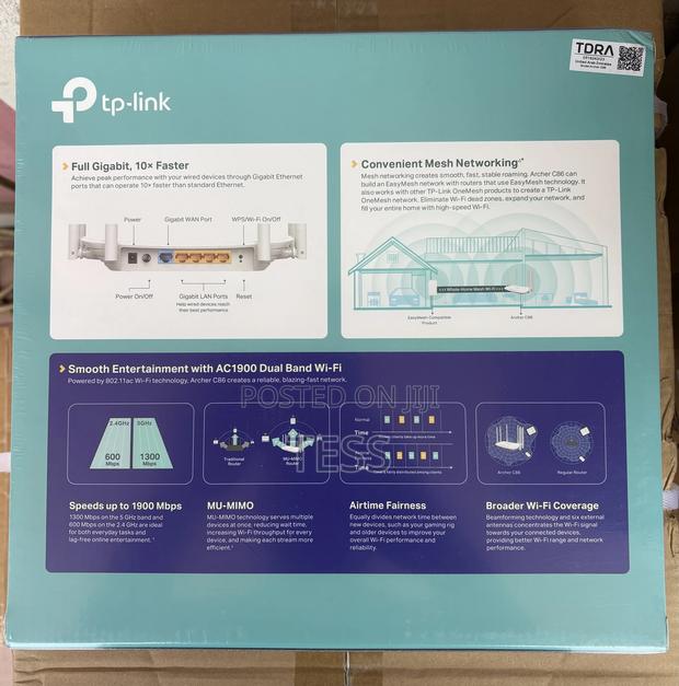 Tp-Link Archer C86 Dual Band Gigabit Wireless Wi-Fi Router · Photo 4