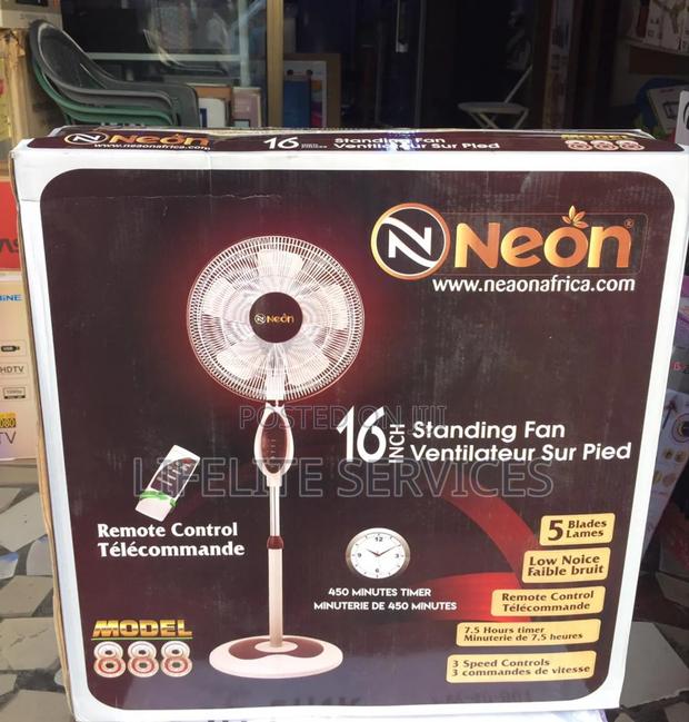 Remote Standing Fan Neon 16"
