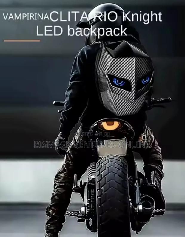 Motorcycle Backpack Carbon Fiber , Led Backpack photo 3