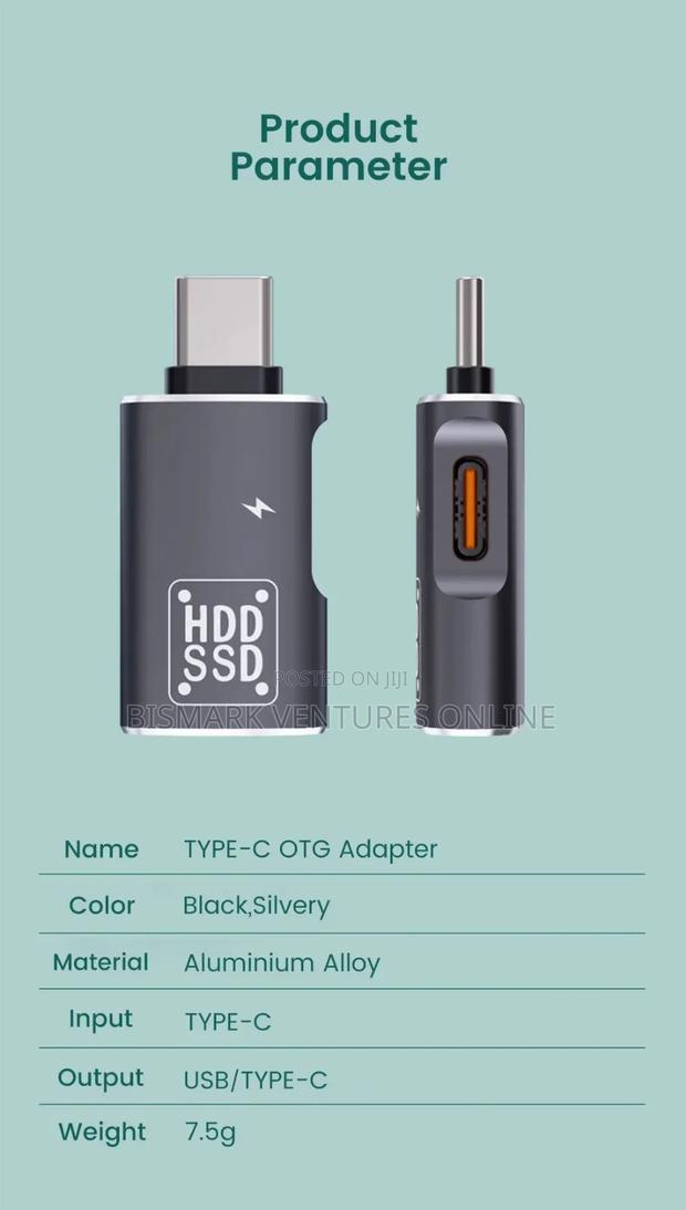 2in1 Usb-C Type-C to Usb 3.0 Female Otg Dc Power Adapter photo 8
