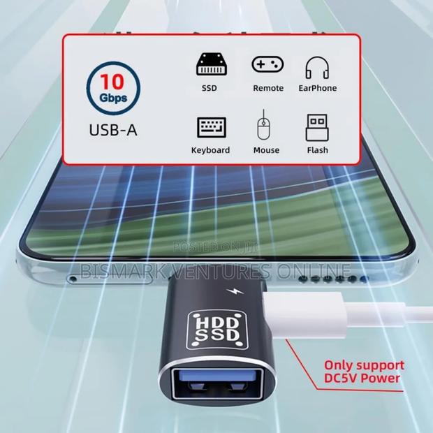 2in1 Usb-C Type-C to Usb 3.0 Female Otg Dc Power Adapter photo 12