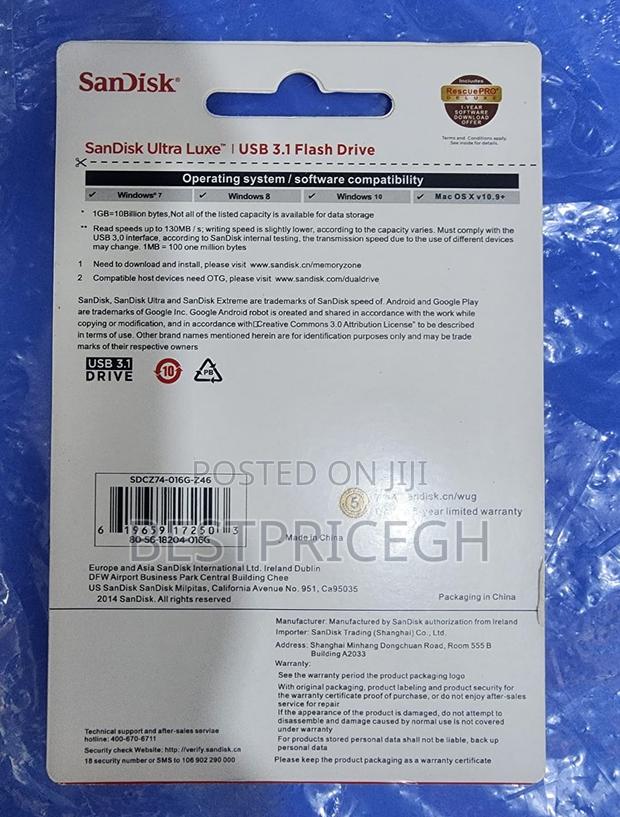 Sandisk Luxe Usb 3.1 Flash Drive 16gb · Photo 4