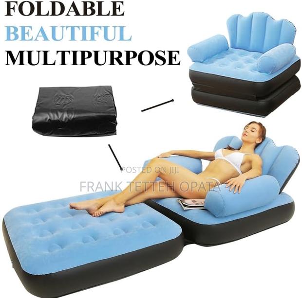Double Layer Inflatable Sofa Bed With Armrest photo 4
