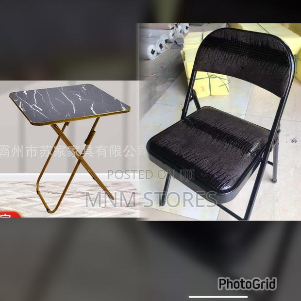 The Foldable Table and Foldable Chair