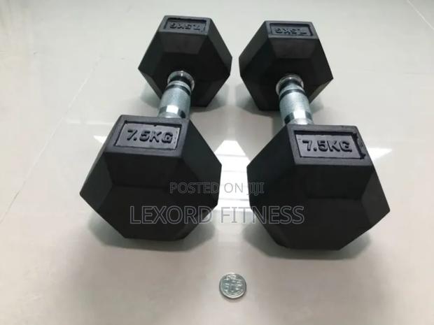 Hex Dumbbell 7.5kg Pair · Photo 3