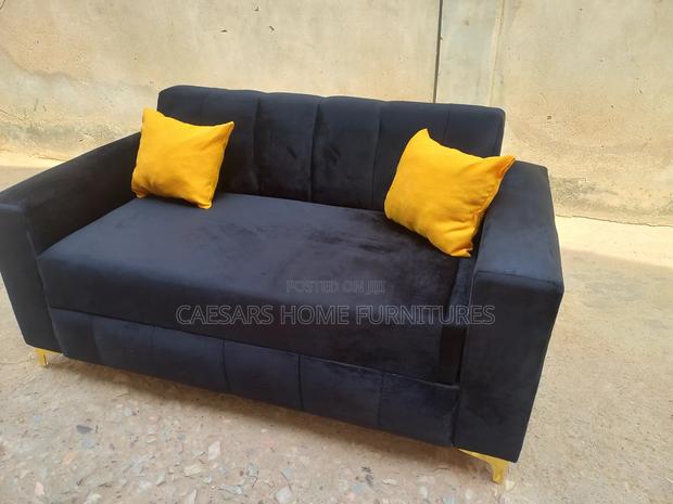 Modern Black 2 Seater Sofa