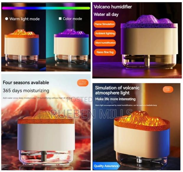Artificial Volcano Atmosphere Light Diffuser Humidifier · Photo 4