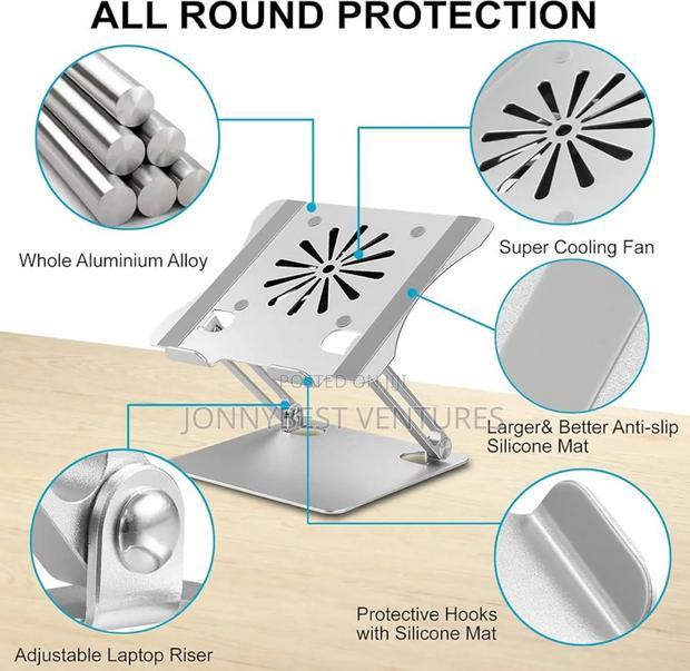 Rotatable 360 Laptop Stand With Fan · Photo 4