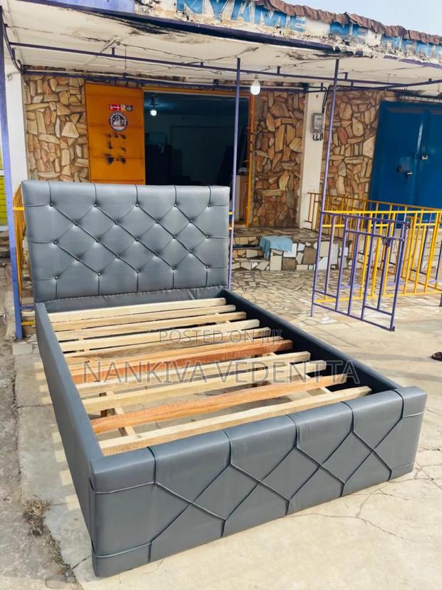 Dark Ash Double Bed Frame · Photo 2