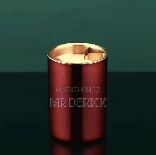 Creative Stainless Steel Ashtray Funnel With Cover Anti-Fly photo 6