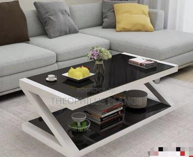 Z Shape Glass Center Table / Living Room Table · Photo 3