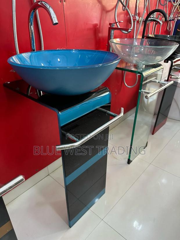 Glass Handwash Basin (Blue Black) · Photo 4