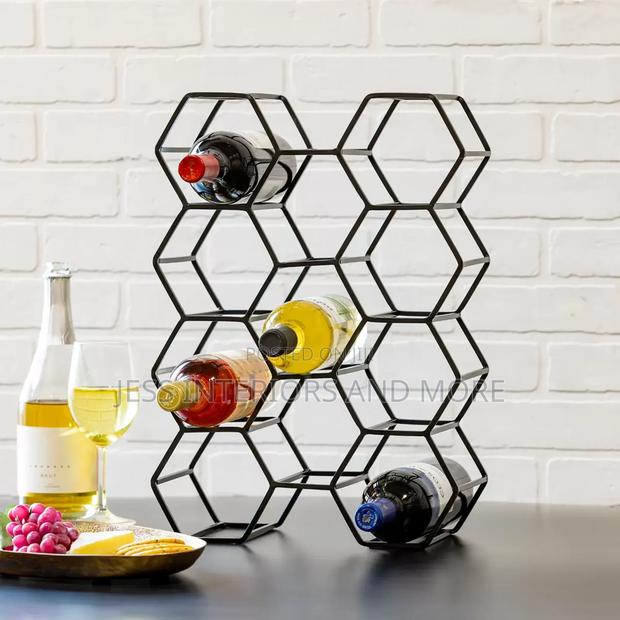 11 Bottle Wine Rack Black · Photo 4