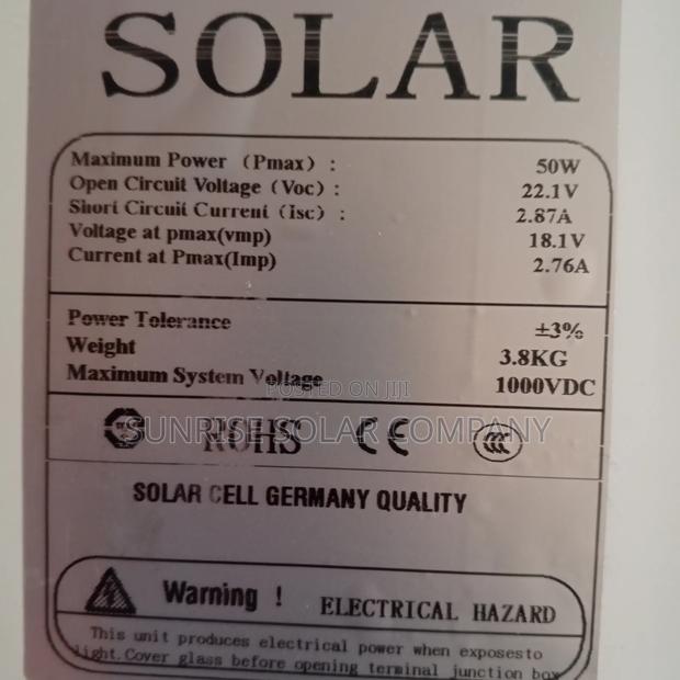 Solar Panel 50w Mono photo 3
