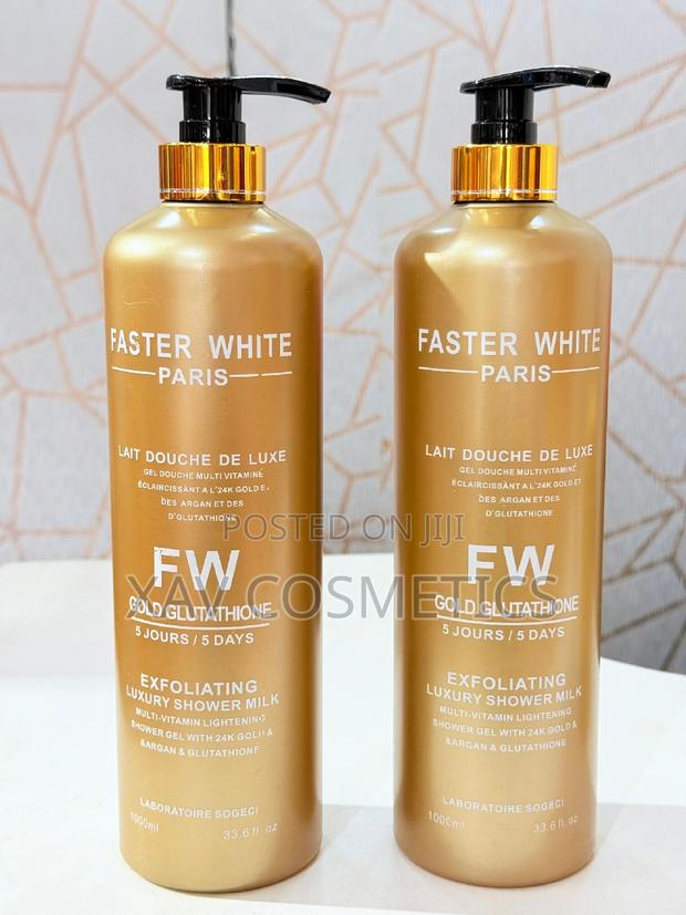 Faster White Gold Glutathione Exfoliating Luxury Shower Gel · Photo 2
