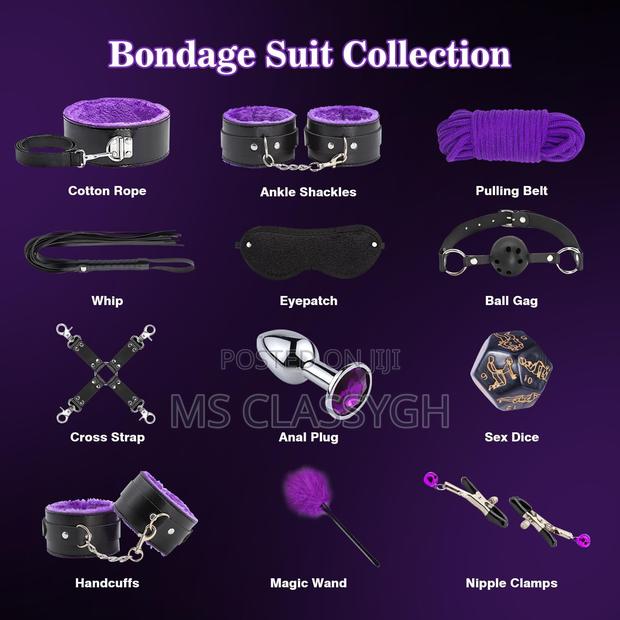 12pcs Sex Bondage BDSM Kit Restraints Adjustable Handcuffs photo 2