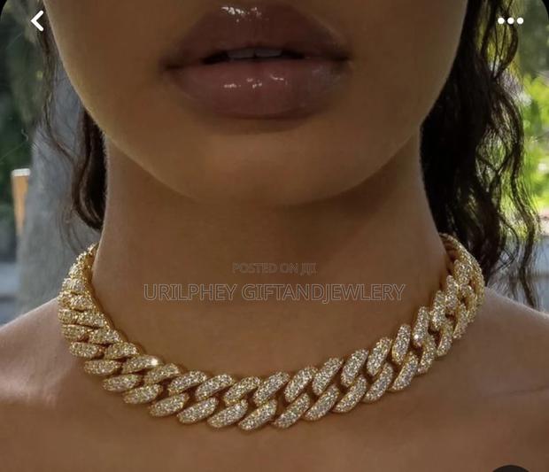 Ladies Cuban Iced Out Necklace · Photo 3