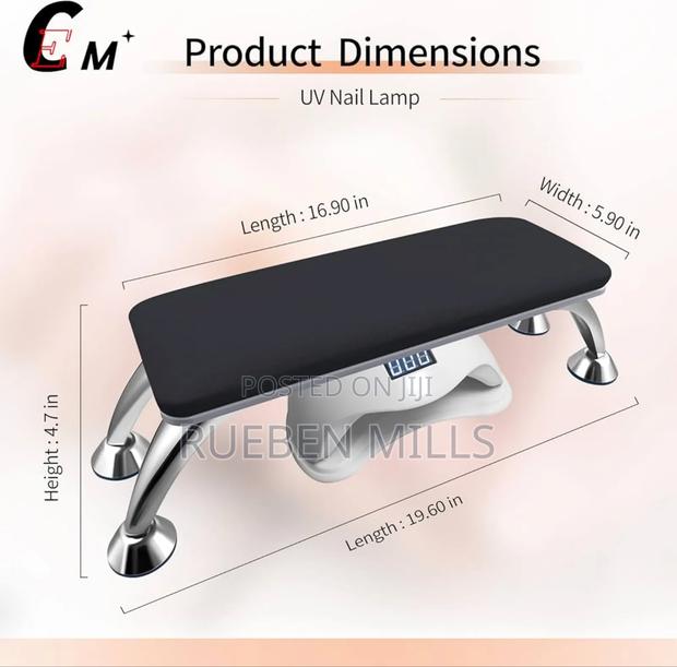 Black Nail Hand or Arm Rest Cushion for Nail Polishing · Photo 4