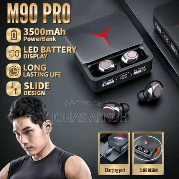 New M90 Pro Wireless Earbuds – Clear Sound Long Battery · Photo 2