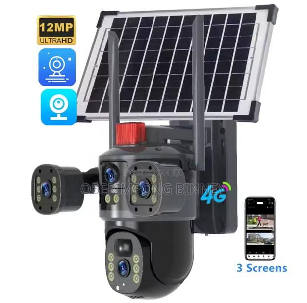 CCTV Triple Lens Solar Camera Wifi Version V380 · Photo 3