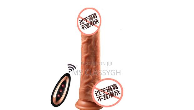 Real Dildo Sex Toy Suction Cup Heating Penis Remote Vibrator