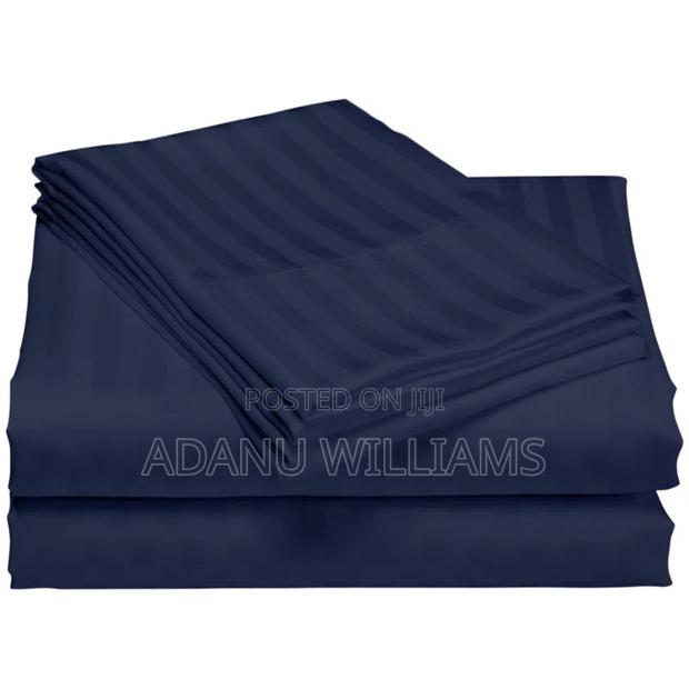 Luxury Plain Striped Bedsheets 6pcs Set(Comes in Diff Colors · Photo 2